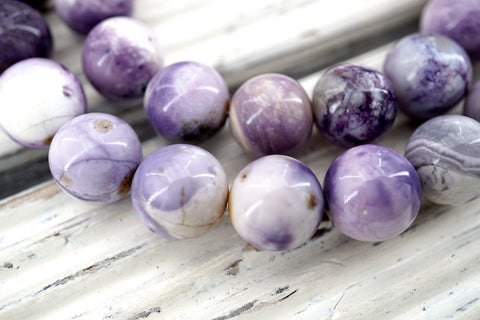 Tiffany Stone round beads 9.5-11mm (ETB01538) Rare/Healing necklace/Vintage jewelry/Gemstone necklace