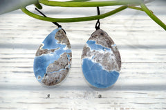 Owyhee Blue Opal freeform pendant  (ETP00272)
