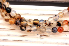 Montana Moss Agate 5-6mm round beads (ETB00996)