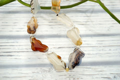 Montana Moss Agate freeform beads (ETB00994)