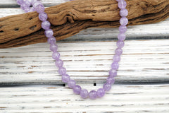 Natural Lavender Amethyst (Madagascar) 7-8mm round beads (ETB00072)