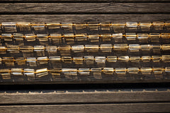 Natural Citrine Quartz (Brazil) 7-9mm hexagon cylinders beads (ETB00660)