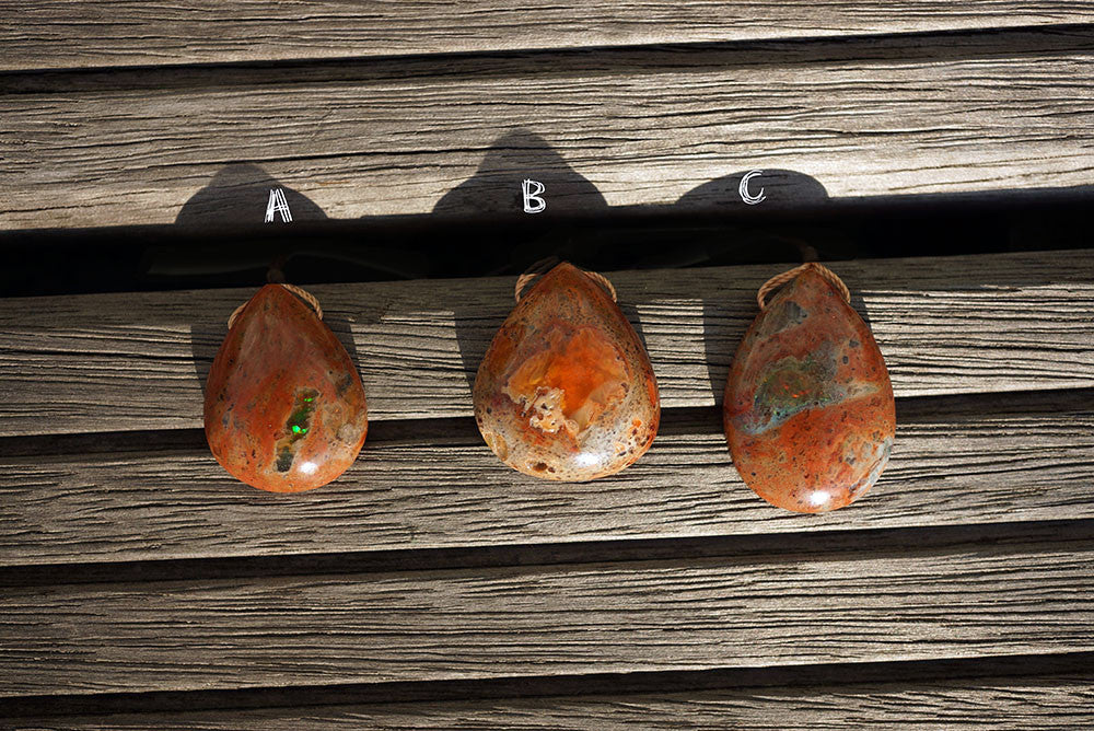 Mexican Opal freeform pendants (ETP00220)