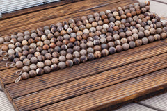 Matte Wood Opalite/ Petrified Wood 14.5-16.5mm round beads (ETB00898)