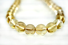 Natural Citrine Quartz 9mm round beads (ETB01187)