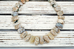 Ocean Jasper oval flat beads (ETB01082)