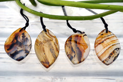 Montana Moss Agate freeform pendants (ETP00277)