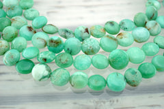 Chrysoprase 8.5-10mm button beads (ETB01105)