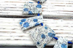 Rare K2 Blue trapezoid beads (ETB01087)
