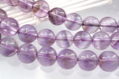 Amethyst Phantom Quartz A Grade 9.5-10mm round beads (ETB01124)