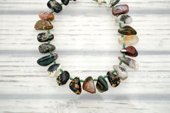 Ocean Jasper freeform beads (ETB01059)