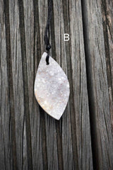 Moroccan Amethyst Druzy Freeform pendant  (ETP00140)