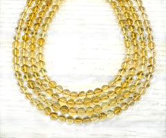 Natural Citrine Quartz 9mm round beads (ETB01187)