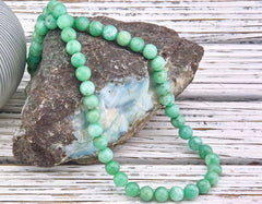 Chrysoprase 6.5-7.5mm round beads (ETB01259)