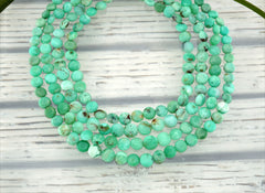Chrysoprase 8.5-10mm button beads (ETB01105)