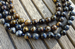 Pietersite 7-8mm round beads (ETB00652)