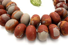 Matte Noreena Jasper large 29-29.5mm roundels beads (ETB00002)