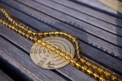 Natural Citrine Quartz (Brazil) 7-8mm round beads (ETB00658)