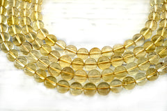 Natural Citrine Quartz 9mm round beads (ETB01187)