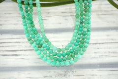 Chrysoprase 4-5mm round beads (ETB01103)