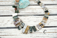 Ocean Jasper rectangular beads (ETB01084)