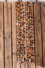 Petrified Rainbow Wood 9.5-10.5mm from Arizona rondelle beads (ETB00907)