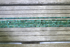 Natural Amazing blue Peruvian Chrysocolla 5-6mm round beads (ETB00970)