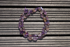 Natural Ametrine quartz (Brazil) 14-17mm faceted beads (ETB00718)