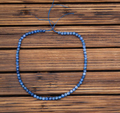 Rare Blue Sapphire faceted 6-7mm round beads (ETB00839)
