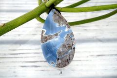 Owyhee Blue Opal freeform pendant  (ETP00272)
