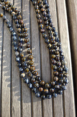 Pietersite 7-8mm round beads (ETB00652)