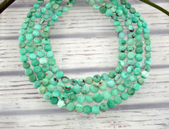 Chrysoprase 8.5-10mm button beads (ETB01105)
