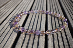 Natural Ametrine quartz (Brazil) 10-16mm graduate round beads (ETB00720)
