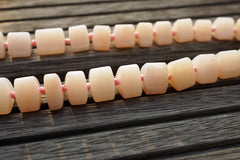 Pink Opal 7-15mm triangular prism beads (ETB00635)
