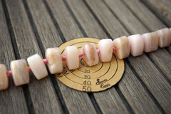 Pink Opal 7-22mm triangular prism beads (ETB00637)