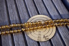 Natural Citrine Quartz (Brazil) 5-6mm round beads (ETB00659)