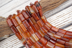 Carnelian cylinder beads 15-21mm (ETB01762) Healing crystal/Reiki healing/Healing necklace