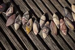 Porcelain Jasper 8-14mm marquise beads (ETB00649)