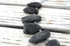 Natural Bryozoan Coral freeform beads (ETB01198)