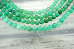 Chrysoprase 4-5mm round beads (ETB01103)