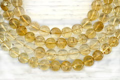 Natural Citrine Quartz 12mm round beads (ETB01186)