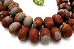 Matte Noreena Jasper large 29-29.5mm roundels beads (ETB00002)