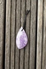 Natural Lavender Amethyst (Madagascar) freeform pendant (ETP00147)