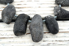 Natural Bryozoan Coral freeform beads (ETB01198)