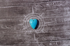 (SPL00080) Sleeping beauty turquoise small heart pendant
