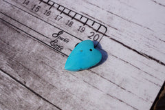 (SPL00080) Sleeping beauty turquoise small heart pendant