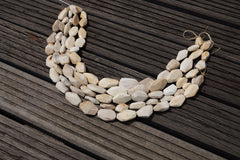 (SPL00024) Petrified Honey Palm Wood square flat beads