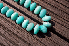 (SPL00045) Peruvian Amazonite rondelle beads