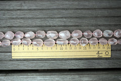 (SPL00099) Rose Quartz large faceted beads from Madagascar