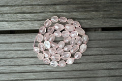 (SPL00099) Rose Quartz large faceted beads from Madagascar